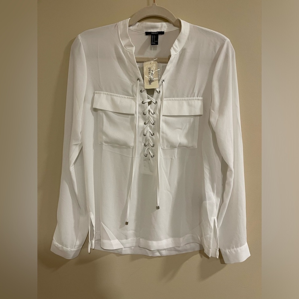 Forever 21 white blouse​​​​​​​​